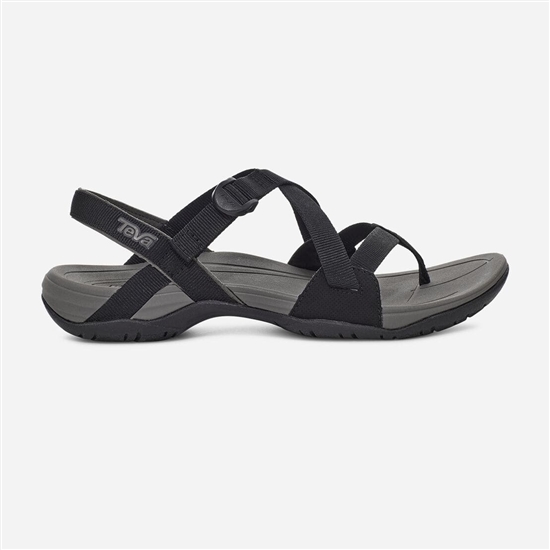 Teva Ascona Cross Strap Women's Sandals Black | 4867210-MT