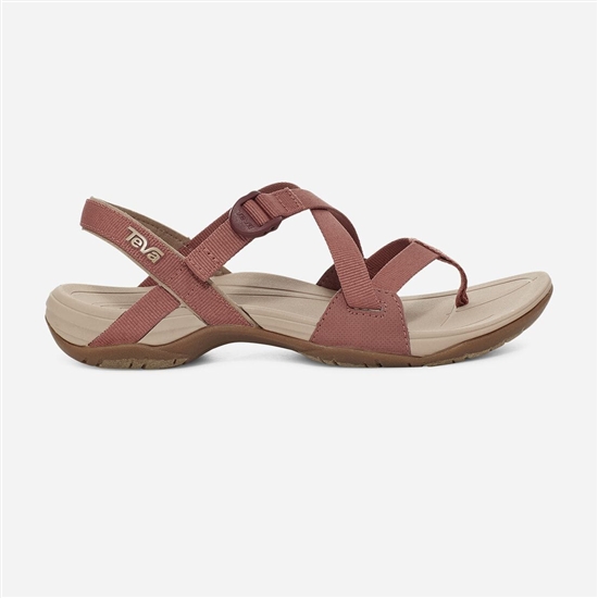 Teva Ascona Cross Strap Women's Sandals Brick Red | 6970132-RT