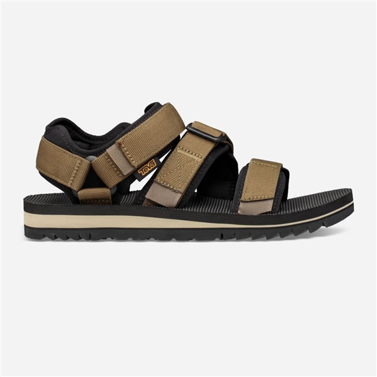 Teva Cross Strap Trail Men's Sandals Dark Olive | 2760845-TH