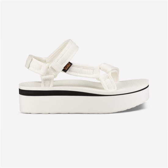 Teva Flatform Universal Mesh Print Women's Flatforms White | 6827345-WH