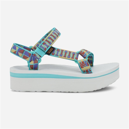 Teva Flatform Universal Women's Flatforms Turquoise / Grey | 4910873-DN