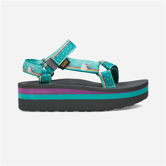 Teva Flatform Universal Women's Flatforms Turquoise | 9568017-MY