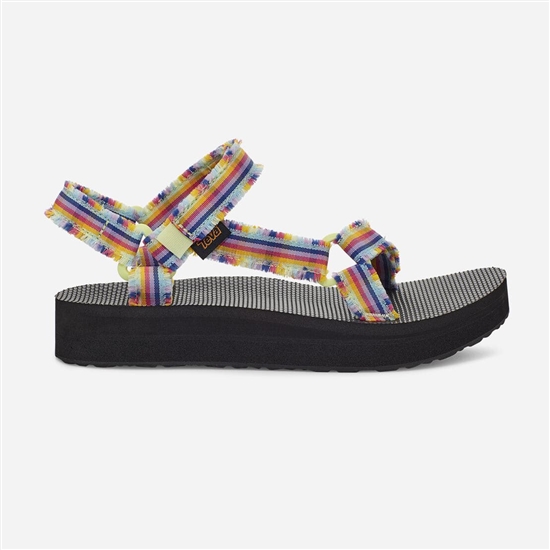 Teva Midform Fray Women's Flatforms Multicolor | 5134289-FJ