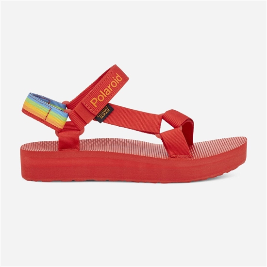 Teva Midform Universal - Polaroid Men's Sandals Red | 9418520-LX