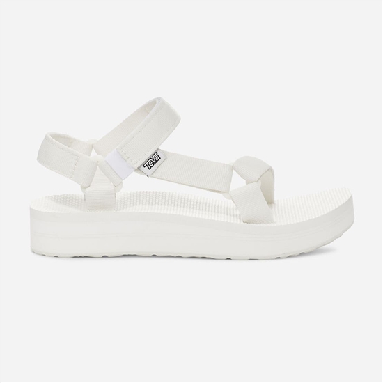 Teva Midform Universal Women's Flatforms White | 7318096-YV