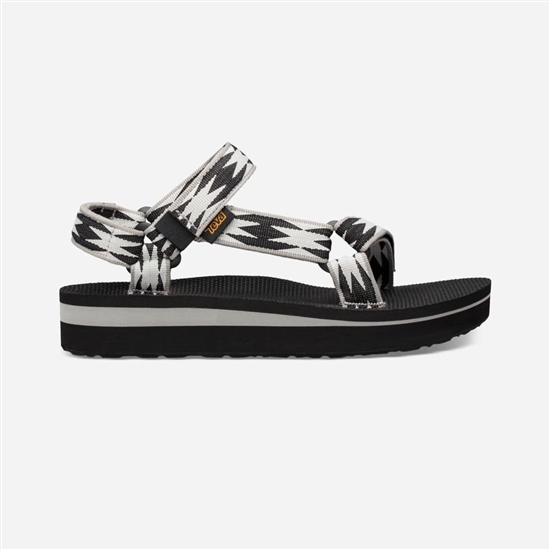 Teva Midform Universal Women's Flatforms White / Black | 8927413-KU