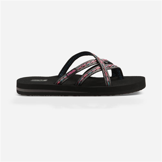 Teva Olowahu Women's Flip Flops Black / Pink | 2176439-ML