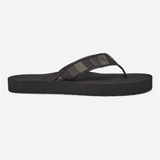 Teva Original Mush Men's Flip Flops Black / White | 1738952-DN