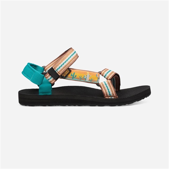 Teva Original Universal Women's Sandals Yellow / Turquoise | 4571803-VE