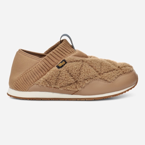 Teva Reember Fleece Women's Slip On Sand Dune | 2469531-OZ