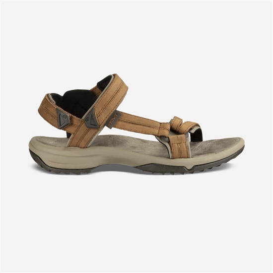 Teva Terra Fi Lite Leather Men's Sandals Brown | 9531648-MJ