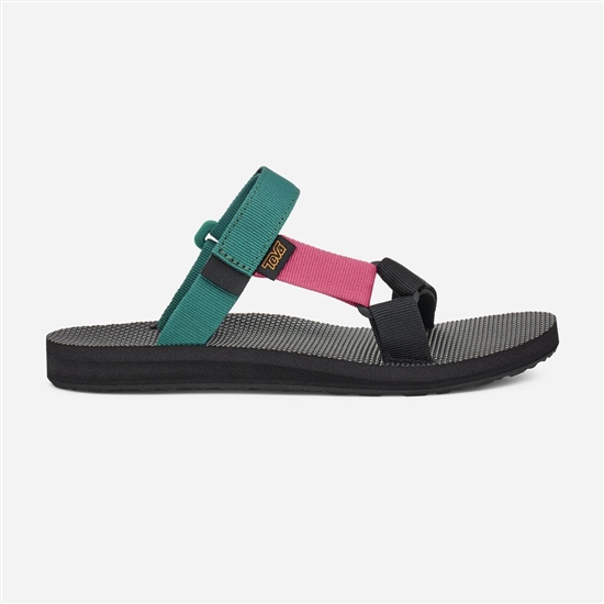 Teva Universal Slide Women's Sandals Green / Pink / Black | 6852374-TO