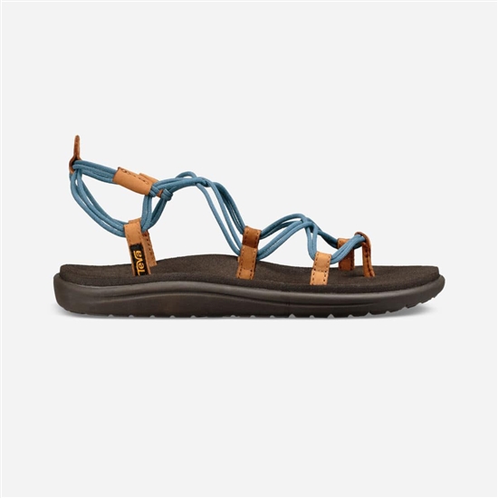 Teva Voya Infinity Women's Sandals Blue / Dark Brown | 7538691-UB