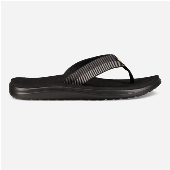 Teva Voya Men's Flip Flops Black / Grey | 9635847-PZ