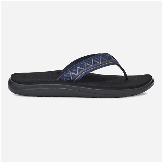 Teva Voya Men's Flip Flops Blue / Black | 4650198-JE