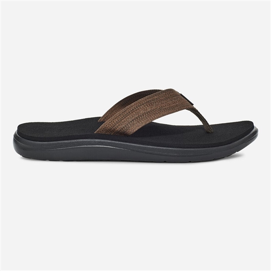 Teva Voya Men's Flip Flops Brown / Black | 7415832-AT