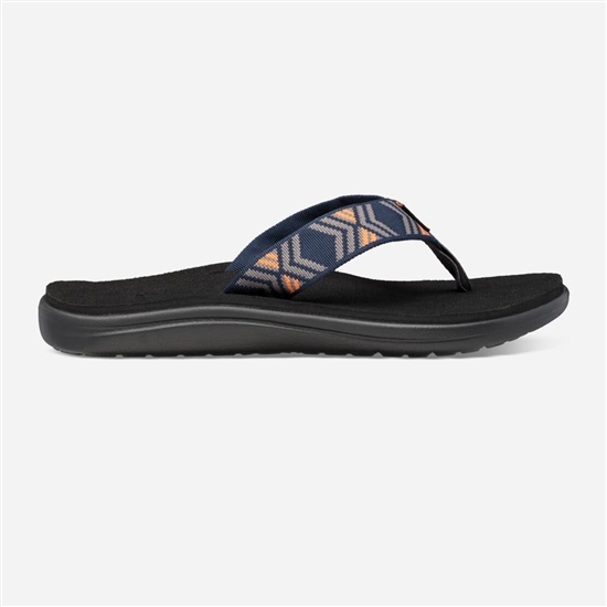 Teva Voya Men's Flip Flops Dark Blue / Black | 6182093-MQ