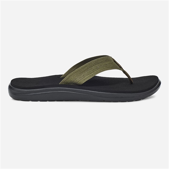 Teva Voya Men's Flip Flops Dark Olive / Black | 7029568-MS