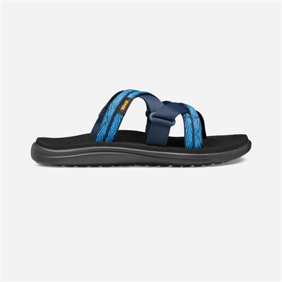 Teva Voya Slide Women's Sandals Dark Blue / Blue | 7618439-EY