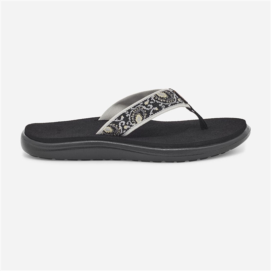 Teva Voya Women's Flip Flops Black / Grey | 1390542-TW