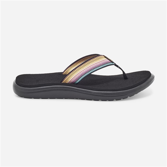 Teva Voya Women's Flip Flops Yellow / Purple | 2318694-WO